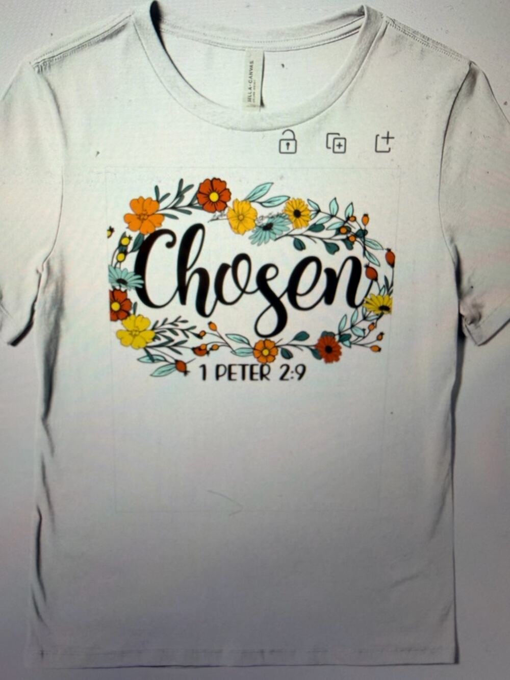 Chosen Floral Graphic  T‑Shirt - White